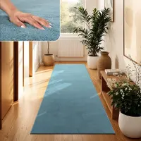 Paco Home Moderne woonkamer tapijt kortpolig wasbaar zacht uni effect bont antislip 100x200 cm