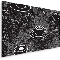 Karo-art Schilderij - Reclame voor Koffie, Getekend, Premium Print