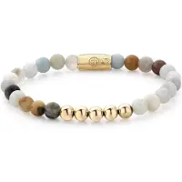 Rebel & Rose Rebel&Rose armband - Ocean Adventure - 6mm - yellow gold plated