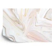 Karo-art 416cm X 254cm - Fotobehang - Smaakvol Marmer, Lichte kleuren op je muur, te koop in 11 maten, incl behanglijm