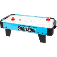 Ren Air Hockey - Voetbal - Voetbaltafel - Blauw - 36cm x 21cm x 69cm
