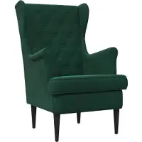 vidaXL Fauteuil Donkergroen Fluweel