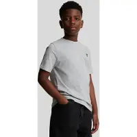 Lyle & Scott gemeleerd T-shirt grijs Jongens Stretchkatoen Ronde hals Gemêleerd - maat 98/104