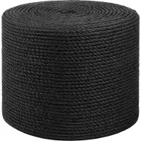 vidaXL Jutetouw 4 Zwart 100% Tossa jute