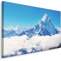 Karo-art Schilderij - Mount Everest, machtige Berg, Premium Print