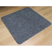Prima - Heavy Duty - Ribbel - Deurmat - Schraapmat - grijs - 90x90cm - antislip