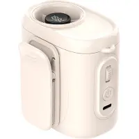 OEM - Tailleventilator - draagbare ventilator voor outdoor, pendelen en werk - met 3600 mAh batterij, 100 standen en clip - wit ABS 7.2 x 6 x 8.4 cm