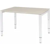 Schaffenburg Verstelbaar Bureau - Domino 120x80 robson - wit frame