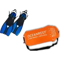 Ocean Reef Duo Ii Diving Fins Blauw EU 43-48