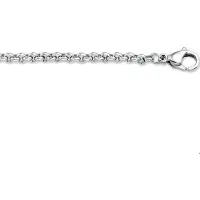 The Jewelry Collection Stalen Collier jasseron 3 6502732 80 cm