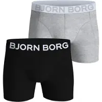 Björn Borg Organic Cotton Stretch Boxers 2-pack Zwart | Maat: M