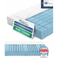 AM Qualitätsmatratzen Premium 7 zones koudschuimmatras 90x200 H3 Made in Germany OEKO TEX gecertificeerde koudschuimmatras 90x200 19 cm hoog ergonomisch matras 90x200 cm