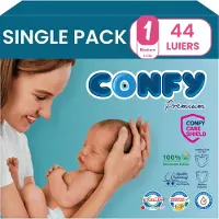 Confy Premium Luiers Maat 1 Newborn 2-5kg 44 stuks