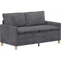 vidaXL Bank Donkergrijs 156 x 81 x 87,5 cm Polyester