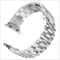 Go Go Gadget - Metalen bandje - Geschikt voor Apple Watch - 42 MM - RVS - Zilver