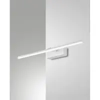 FABAS LUCE LED schilderijverlichting Nala, wit / opaal, Woon-/ Eetkamer, metaal, Modern, LED wandlamp