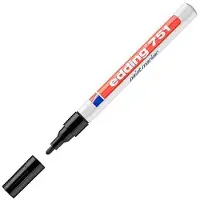 Edding paint marker 751, 1-2 mm, zwart, 10 stuks