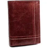 Always Wild Herenportemonnee – Echt Leren Portemonnee – Bordeaux – Compact & Verticaal – Cadeaudoos – 7 Kaartvakken