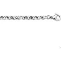 Trendjuwelier huiscollectie 6502463 Collier Staal Jasseron 4,0 mm