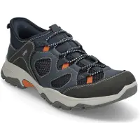 Rieker Huisschoen 'Slipper Herren B8350 14 Leder-Mix in blau' blauw