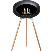 Le Feu Ground Wood Haard Bio Ethanol - Zwart/Oak Soaptreated