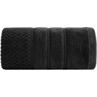 Eurofirany Luxe Katoenen Badhanddoek 70x140 cm, 500 g/m², Zwart