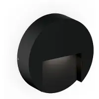 Wever & Ducre Wandlamp buiten Reto 1.3, dimbaar, zwart, Aluminium, Modern, Wandlamp buiten