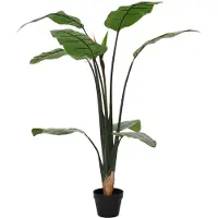 vidaXL Kunst Strelitzia Plant Groen 70 x 18 x 155 cm Stof en PE