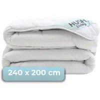 HUSH. Living HUSH Living - 4 Seizoenen Dekbed - 240x200 cm - Tweepersoons - 200+300 Gsm - Warm, Ademend en Lichtgewicht - Wit