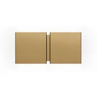 Wever & Ducre Wandlamp CG Square, crème / amber, Woon-/ Eetkamer, metaal, Modern, wandlamp