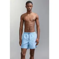 MANGO TEENS zwemshort blauw Jongens Polyester All over print - maat 175(M)