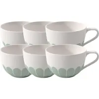 Villeroy & Boch Cappuccinotassen Fleur Couleur 300 ml Set van 6
