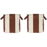 OYOY Kara opbergmand medium Ø32x32 cm 2-pack Nutmeg