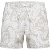 BOSS Zwemshorts 'Piranha' beige / crème / wit