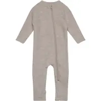 Mikk-Line Overall - Wolle - Melange Offwhite - - 68 - Overalls