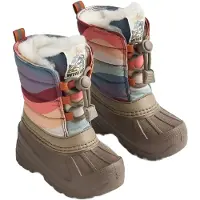 Wheat Snowboots 'Aleex' brokaat / donkerlila / perzik / wijnrood