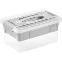 Keeeper Henri PP (Polypropeen) Opbergdoos 5 L Met deksel Grijs 29 x 14 cm