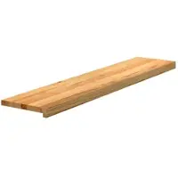 vidaXL Traptreden 4 st 120x25x2 cm massief eikenhout lichtbruin