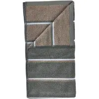 Zone Badlaken Sauna Olive Green / Taupe / Blue Fog (70 x 140 cm)
