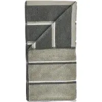 Zone Denmark Sauna handdoek Eucalyptus-olive green-soft grey, 50x100 cm