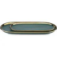 HowHomely Lovia - Decoratieve Schalen - Green - Glamour Design - Gemaakt van Keramiek