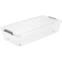 Keeeper LEO Opbergbox met deksel voor onder het bed 53 L 77x58 cm