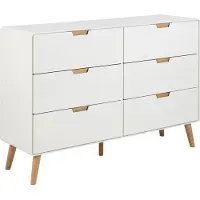 Ebuy24 basic Bailey Ladekast - 6 Lades - Wit