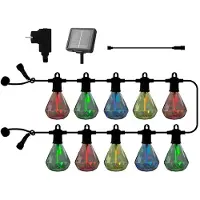Sirius Home LED lichtketting Marcus multi, startset, 3 m, op zonne-energie/met stekker, multicolor, Kunststof