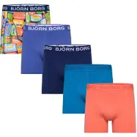 Björn Borg Cotton Stretch Boxers 5-pack Blauw | Maat: XL