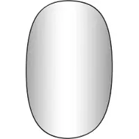 vidaXL Wandspiegel 70x45 cm zwart
