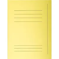 Exacompta SUPER 210 Pak van 50 dossiermappen met 3 kleppen. 24x32cm - Kanariegeel - 235005E
