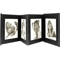 Deknudt Frames A66DC2 8PH - leporello album - zwart - 8x foto 10x15 cm