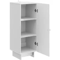 vidaXL Dressoir Hoogglans Wit 33 x 34,5 x 90 cm Bewerkt hout