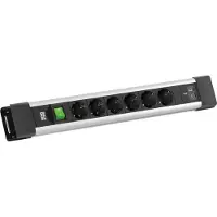 Bachmann CONNECTUS 6xCEE7/3 1xSchalter, 1xUSB C/C 65W L=2,0m CEE7/7 grau